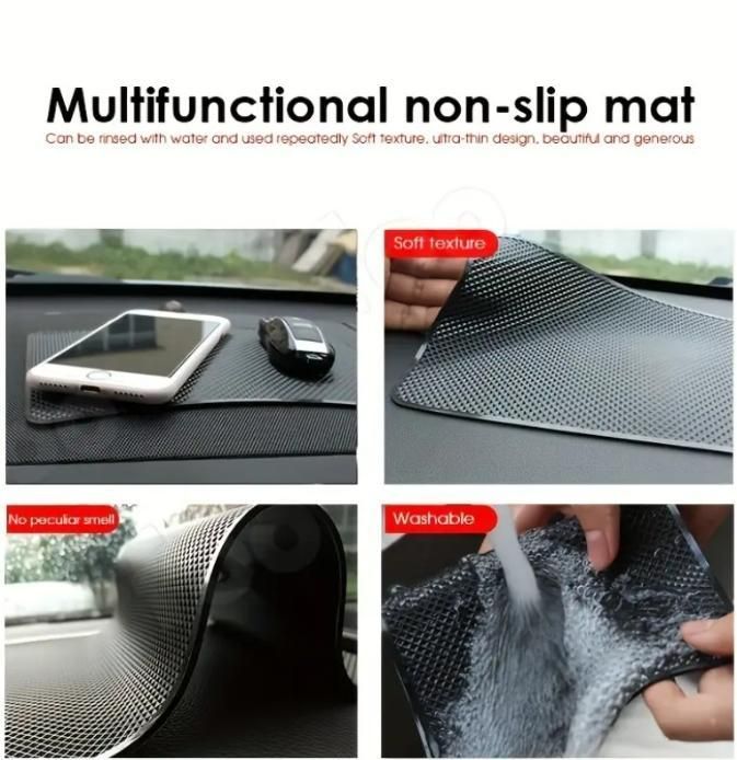 High-Temperature Resistant Silicone Car Dashboard Mat - Non-Slip
